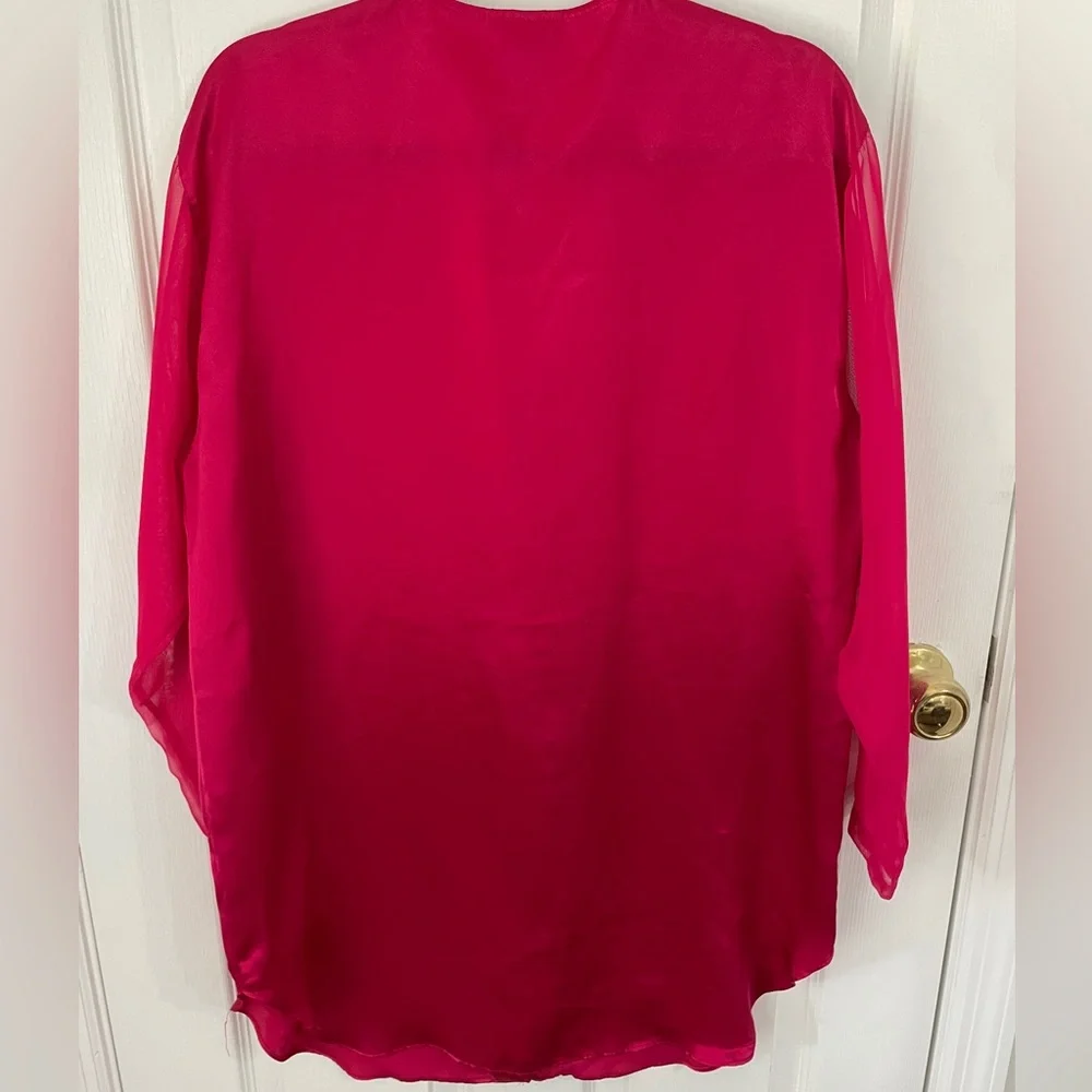 Victoria’s Secret Gold Label Long Button Down Night Shirt - Picture 6 of 9